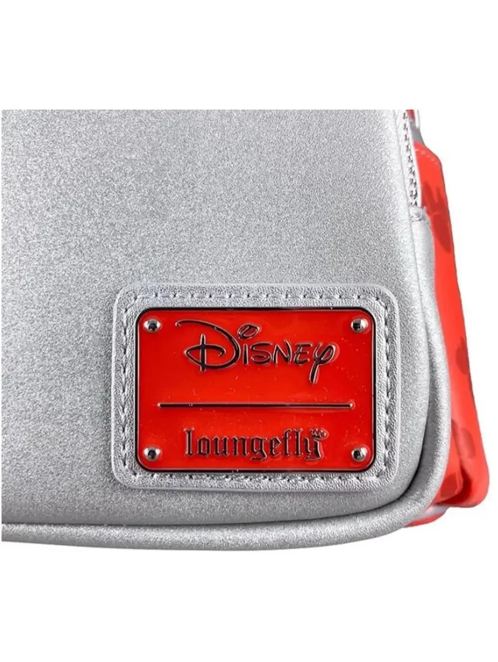 Loungefly Disney Minnie Mouse Red and Silver Mini Backpack